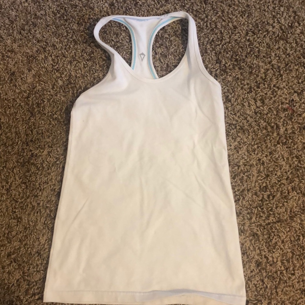 White ivivva tank top. Size 10-12